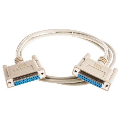 Roline Female D-Sub 25-Pin to Female DB25 Serial Cable 1.8 m Polyvinyl Chloride SUB-D Series DB25