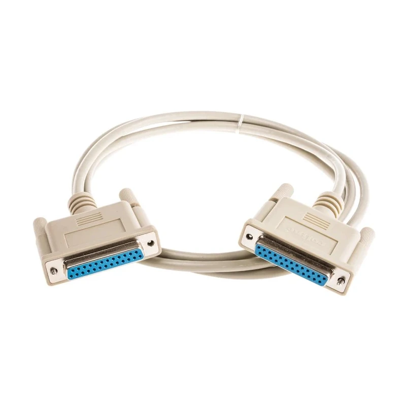 Roline Female D-Sub 25-Pin to Female DB25 Serial Cable 1.8 m Polyvinyl Chloride SUB-D Series DB25