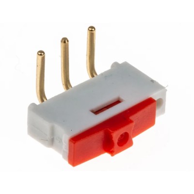EOZ SIP Slide Switch, Actuator Type Slide, SPST, France Origin 09.10201.02