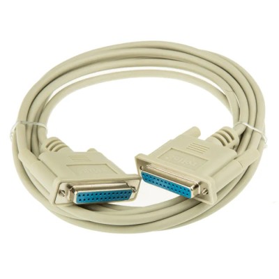 Roline Female D-Sub 25-Pin to Male DB25 Serial Cable 3 m Polyvinyl Chloride Jacket DB25 