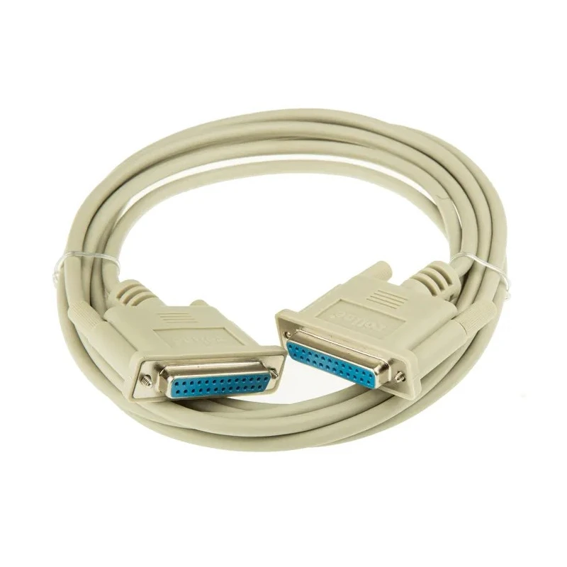 Roline Female D-Sub 25-Pin to Male DB25 Serial Cable 3 m Polyvinyl Chloride Jacket DB25 