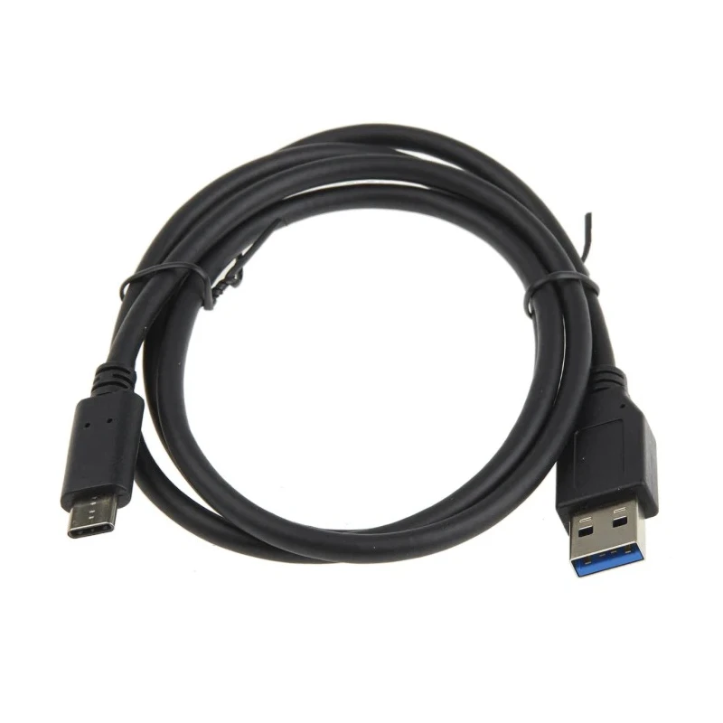 RS PRO USB Cable Male USB Type A to Male USB 3.1 Type C Connector Black 1 m 116-9372