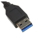 RS PRO USB Cable Male USB Type A to Male USB 3.1 Type C Connector Black 1 m 116-9372