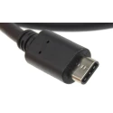 RS PRO USB Cable Male USB Type A to Male USB 3.1 Type C Connector Black 1 m 116-9372