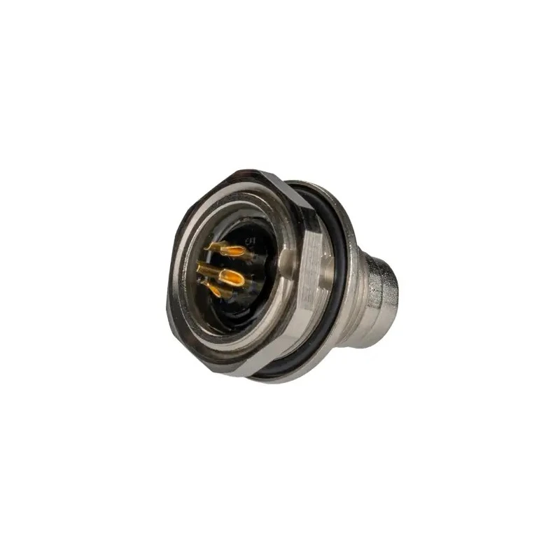 binder Circular Connector 5 Contacts Panel Mount M9 Socket Male IP67 712 Series 09-0415-00-05