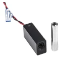Global Laser 650 nm 1 mW Continuous Wave Red Laser Module Ellipse Pattern Microblock Series 5V 3.5V 1452-05-000
