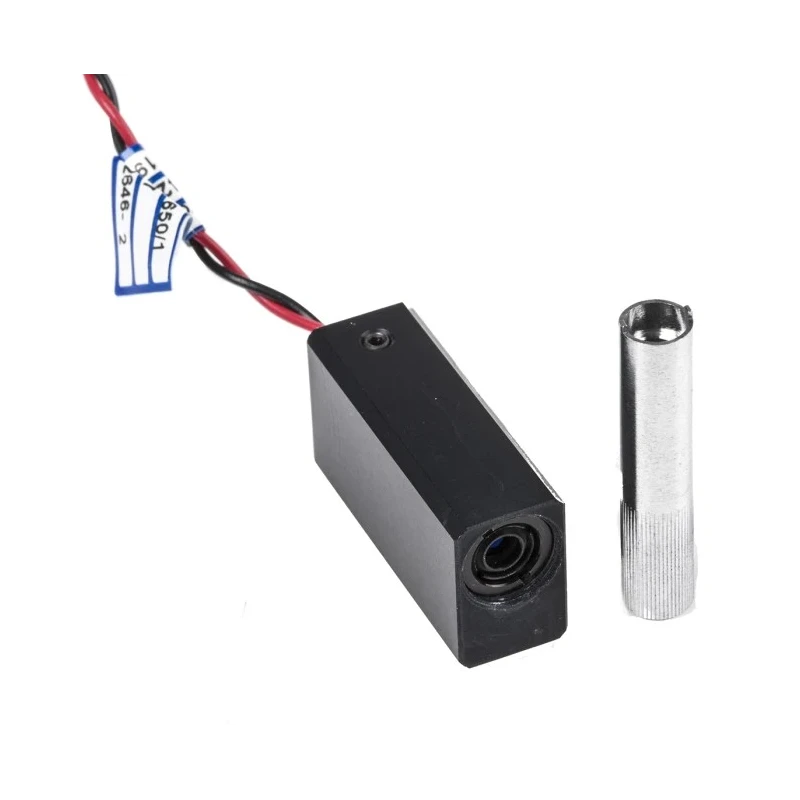Global Laser 650 nm 1 mW Continuous Wave Red Laser Module Ellipse Pattern Microblock Series 5V 3.5V 1452-05-000
