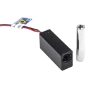 Global Laser Red Continuous Wave Laser Module 635 nm 3 mW Ellipse Pattern 3.5-5 V Microblock Series 1452-04-000