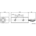 Global Laser Red Continuous Wave Laser Module 635 nm 3 mW Ellipse Pattern 3.5-5 V Microblock Series 1452-04-000