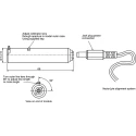 Global Laser 650 nm 1 mW Continuous Wave Laser Module with Focus Control and Line Length Control 5200-50-000