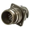 Amphenol Limited MIL Spec Circular Connector 19 Way Female Contacts Brass Silver Plated 2000V 13A Wall 97B-3100A-20-A48S