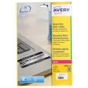 Avery Silver Adhesive Heavy Duty Label Sheet Laser Printer Compatible 25.4mm x 10mm Pack of 20 L6008-20.UK