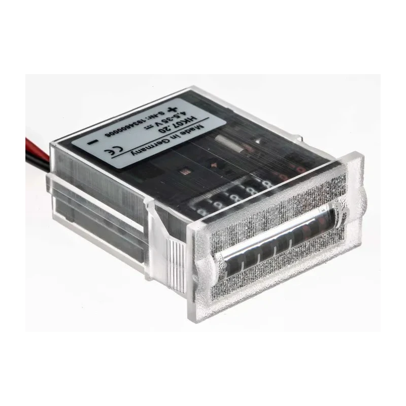 Kubler Panel Mount Digital Hour Meter Counter 7-Digit 4mm Figures 4.5-35VDC 3.100.200.383