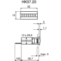 Kubler Panel Mount Digital Hour Meter Counter 7-Digit 4mm Figures 4.5-35VDC 3.100.200.383