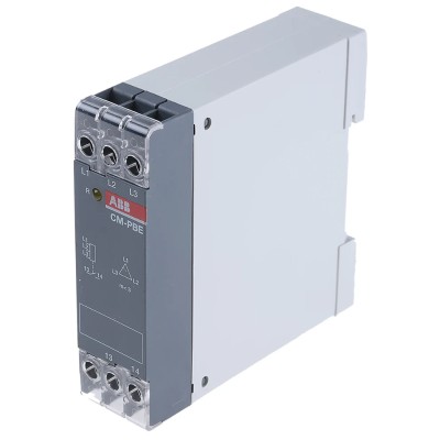 ABB Monitoring Relay 1, 3 Phase, SPST Contact, DIN Rail Mount, 400V Switching Voltage 1SVR550882R9500