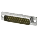HARTING D-Sub Standard 25 Way Straight 2.76 mm Pitch Through Hole Metal Housing Male Connector 09670255654
