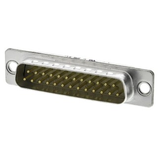 HARTING D-Sub Standard 25 Way Straight 2.76 mm Pitch Through Hole Metal Housing Male Connector 09670255654