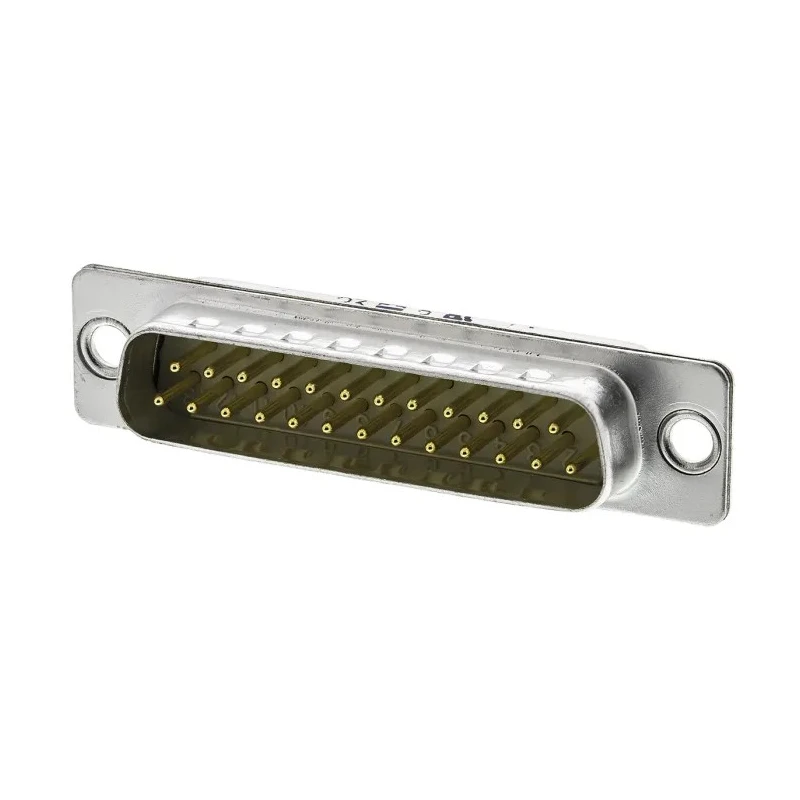 HARTING D-Sub Standard 25 Way Straight 2.76 mm Pitch Through Hole Metal Housing Male Connector 09670255654