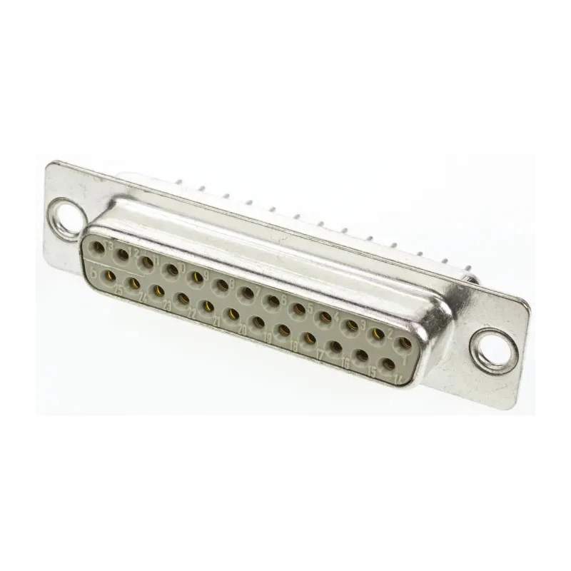 HARTING D-Sub Standard 25 Way Straight 2.76 mm Pitch Through Hole D-Sub Connector Female Metal Housing 09670254754