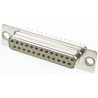 HARTING D-Sub Standard 25 Way Straight 2.76 mm Pitch Through Hole D-Sub Connector Female Metal Housing 09670254754