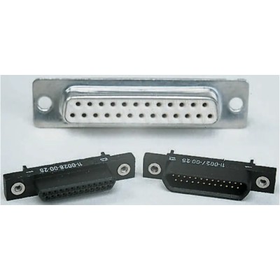 binder D-Sub Connector 25 Way Straight 1.27 mm Pitch Through Hole Male 250V 3A 12-0386-000-08