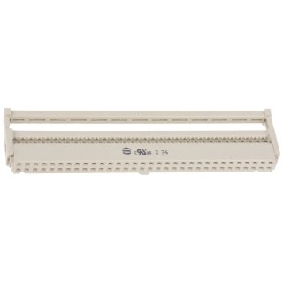 HARTING 64-Way IDC Connector Female for Cable, Shrouded, 2 Row, 320V, 2.5A Current, Gold Contact Plating 09185647813