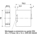 ABB 1SVR Series DIN Rail Timer Relay 1-Contact, 24 V dc 240V ac, 0.3 to 30 s, 1-Function, SPDT Switch 1SVR550107R4100