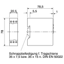 ABB 1SVR Series DIN Rail Timer Relay 1-Contact, 24 V dc 240V ac, 0.3 to 30 s, 1-Function, SPDT Switch 1SVR550107R4100