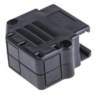 Amphenol Communications Solutions 863093C Series Thermoplastic Angled, Straight Black D-Sub Backshell 15 Way 863093C15ALF