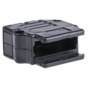 Amphenol Communications Solutions 863093C Series Thermoplastic Angled, Straight Black D-Sub Backshell 15 Way 863093C15ALF