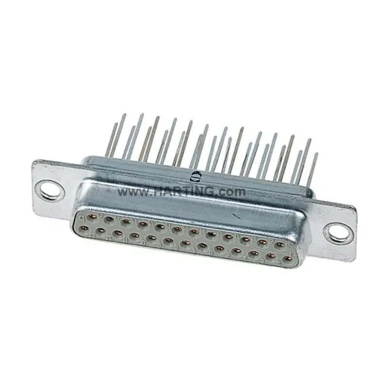HARTING 37 Way Straight 2.76 mm Pitch Through Hole D-Sub Connector Female 09670374754