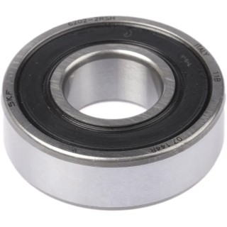 SKF Single Row Deep Groove Ball Bearing 15 mm ID, 35 mm OD, 11 mm Width Sealed 6202-2RSH