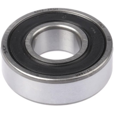 SKF Single Row Deep Groove Ball Bearing 15 mm ID, 35 mm OD, 11 mm Width Sealed 6202-2RSH