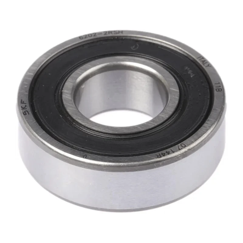 SKF Single Row Deep Groove Ball Bearing 15 mm ID, 35 mm OD, 11 mm Width Sealed 6202-2RSH