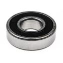 SKF Single Row Deep Groove Ball Bearing 20 mm ID, 47 mm OD, Race Width 14 mm, Sealed, Steel Balls, Sheet Metal Cage 6204-2RSH