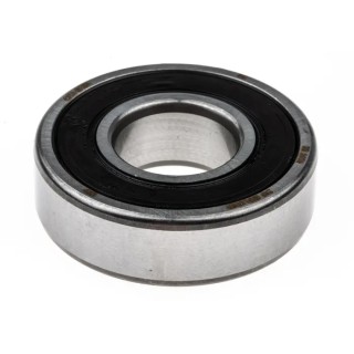 SKF Single Row Deep Groove Ball Bearing 20 mm ID, 47 mm OD, Race Width 14 mm, Sealed, Steel Balls, Sheet Metal Cage 6204-2RSH