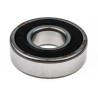 SKF Single Row Deep Groove Ball Bearing 20 mm ID, 47 mm OD, Race Width 14 mm, Sealed, Steel Balls, Sheet Metal Cage 6204-2RSH