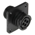 TE Connectivity Circular Connector 4 Contacts Panel Mount Socket Female CPC Series 206430-1