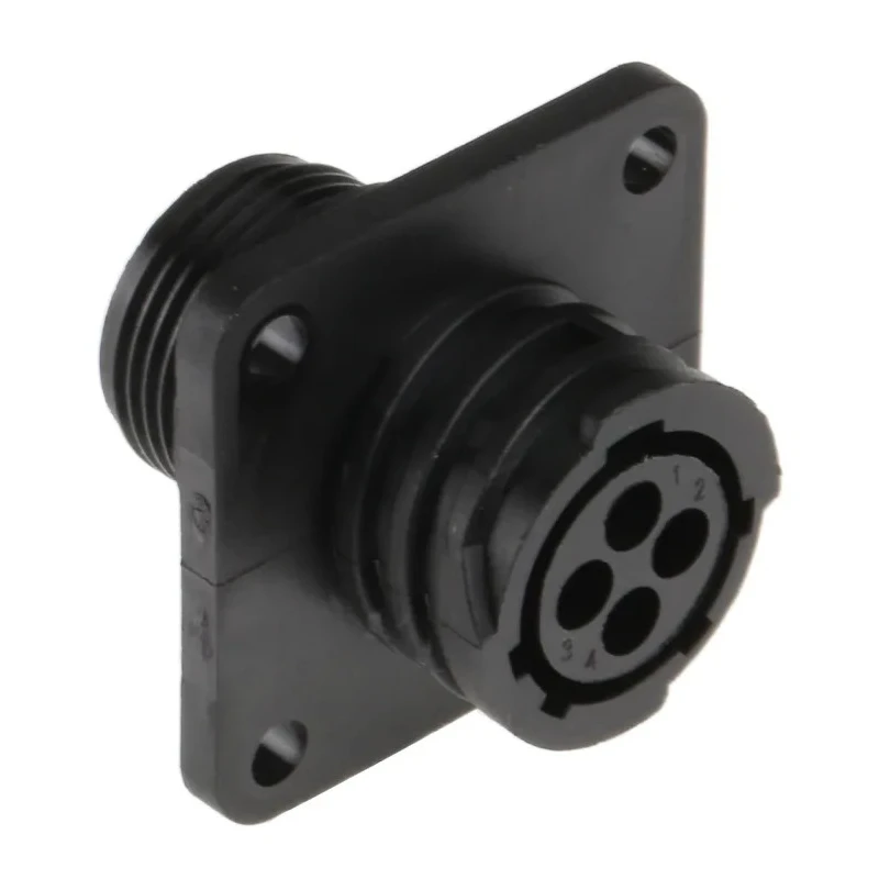 TE Connectivity Circular Connector 4 Contacts Panel Mount Socket Female CPC Series 206430-1