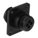 TE Connectivity Circular Connector 4 Contacts Panel Mount Socket Female CPC Series 206430-1