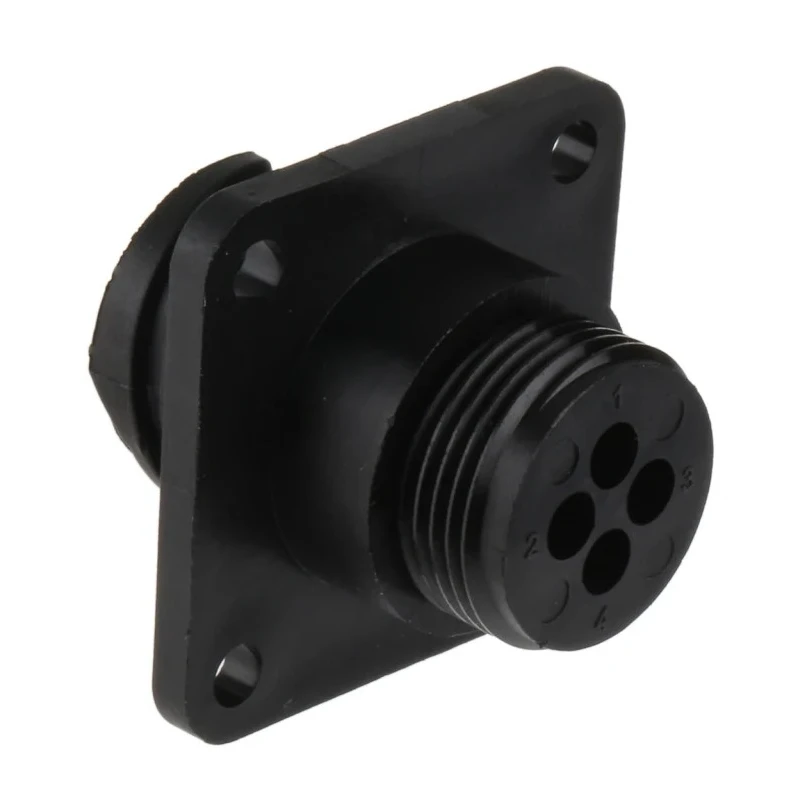 TE Connectivity Circular Connector 4 Contacts Panel Mount Socket Female CPC Series 206430-1