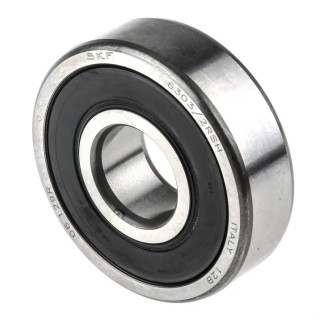 SKF Single Row Deep Groove Ball Bearing 17 mm ID, 47 mm OD, 14 mm Width, Sealed Cage Model 6303-2RSH