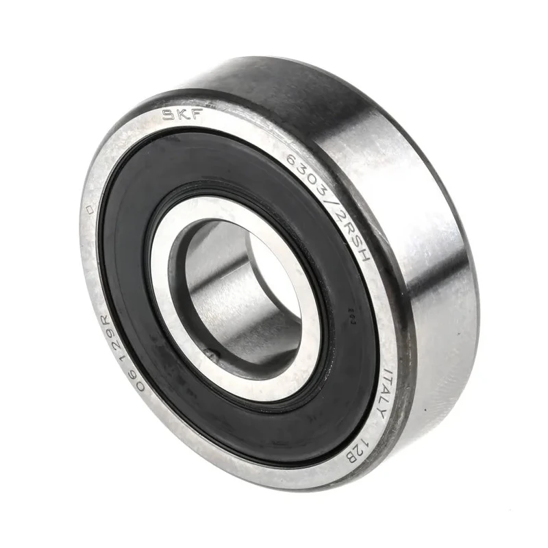 SKF Single Row Deep Groove Ball Bearing 17 mm ID, 47 mm OD, 14 mm Width, Sealed Cage Model 6303-2RSH