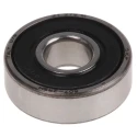 SKF Single Row Deep Groove Ball Bearing 7 mm ID 19 mm OD 6 mm Race Width Sheet Metal Cage Steel Balls Sealed 607-2RSH