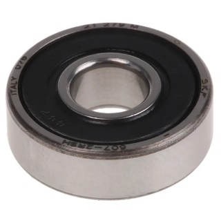 SKF Single Row Deep Groove Ball Bearing 7 mm ID 19 mm OD 6 mm Race Width Sheet Metal Cage Steel Balls Sealed 607-2RSH