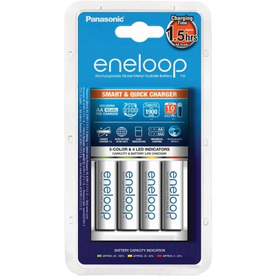 Eneloop Nickel-Metal Hydride Battery Charger for NiMH AA/AAA Batteries 3.2A EU Plug K-KJ55MCD40E