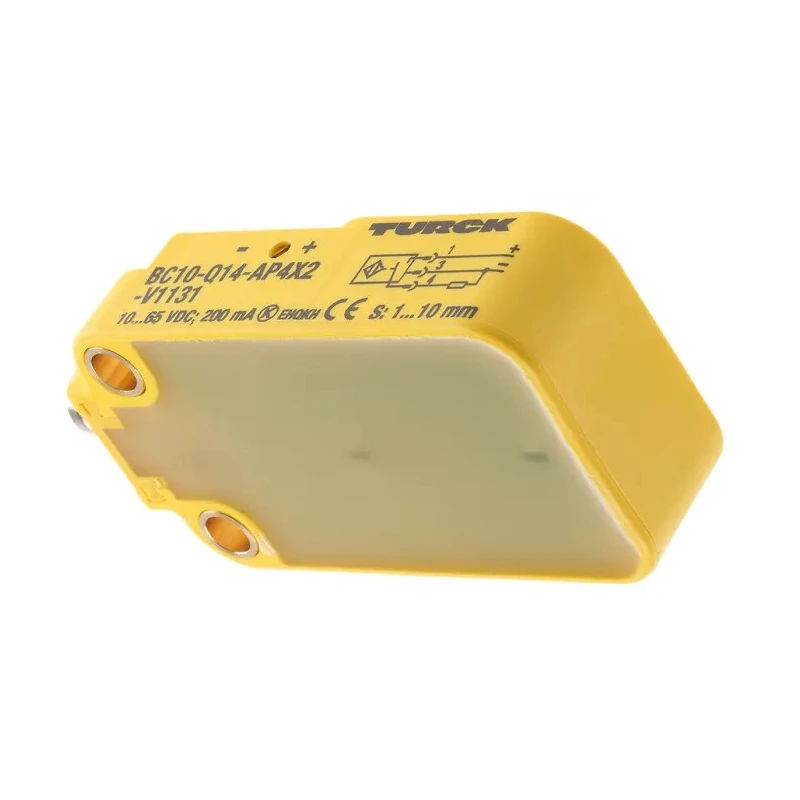 Turck Block Capacitive Proximity Sensor 10 mm, M8 x 1 Thread, PNP Output, 200mA Switching Current, 65V BC10-Q14-AP4X2-V1131