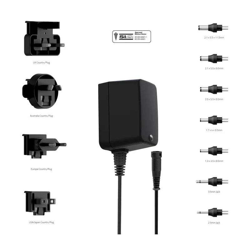 Friwo Interchangeable AC/DC Adapter 7.5 W 12V DC Output 600mA EDV1898100RS