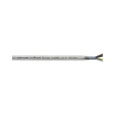 Lapp CY Control Cable 3 Cores 16 AWG Screened Stranded with Transparent Polyvinyl Chloride Sheath 50m 0035458