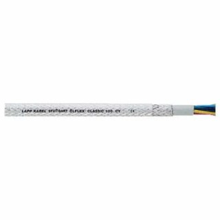 Lapp CY Series Control Cable 4 Cores 16 AWG Stranded Copper with Transparent Polyvinyl Chloride Sheath, Screened, 50 0035459